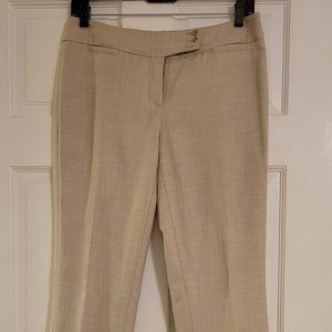 WHBM Tan/Beige Dress Pants, Size 2R